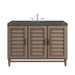 Portland 48" Single Vanity Whitewashed Walnut w/ 3 CM Parisien Bleu Silestone Top