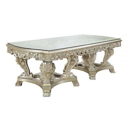Acme Furniture Sorina Dining Table - Top in Antique Gold Finish DN01208-1