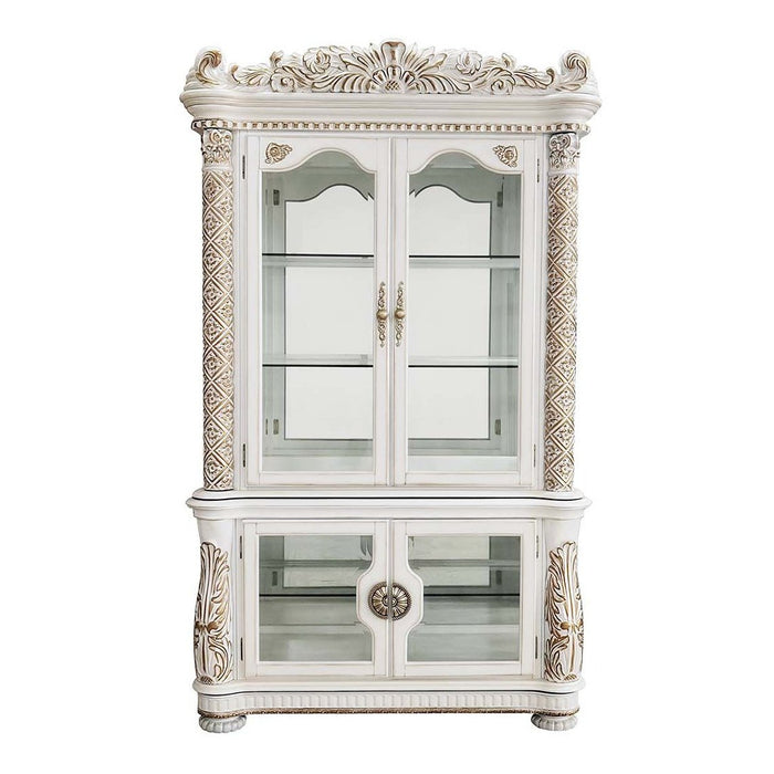 Acme Furniture Vendome Curio Cabinet - Base in Antique Pearl Finish DN01223-2