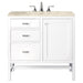 Addison 36" Single Vanity, Glossy White, w/ 3 CM Tajnar Eclos Top