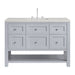Breckenridge 48" Single Vanity, Smokey Celadon w/ Single Hole 3 CM White Zeus Top & Backsplash