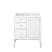 Addison 30" Single Vanity Cabinet, Glossy White