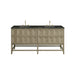 Emmeline 72" Double Vanity, Pebble Oak, w/ 3 CM Phantome Eclos Top