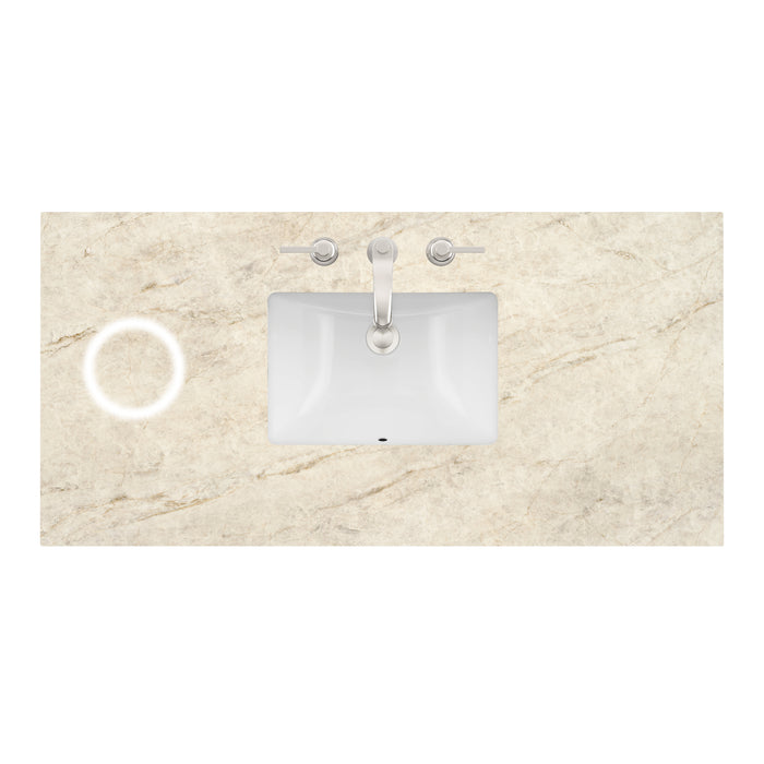 48" Single Top, 3CM Tajnar Eclos w/ Sink & FreePower Wireless Charger