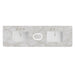 72" Single Radius Cut Top, 3 CM Victorian Silver Silestone w/ Sink & FreePower Wireless Charger