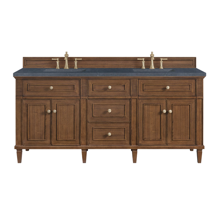 Lorelai 72" Double Vanity, Light Natural Oak, w/ 3 CM Phantome Eclos Top