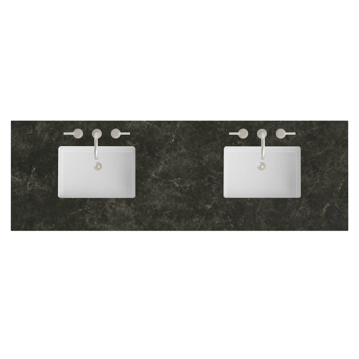 72" Double Top, 3CM Phantome Eclos w/ Sink