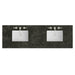 72" Double Top, 3CM Phantome Eclos w/ Sink