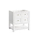 Breckenridge 30" Single Vanity Cabinet, Bright White