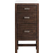 Addison 15" Base Cabinet, Mid-Century Acacia w/ 3 CM White Zeus Silestone Top