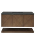 Marcello 48" Single Vanity, Chestnut w/ 3 CM Charcoal Soapstone Silestone Top