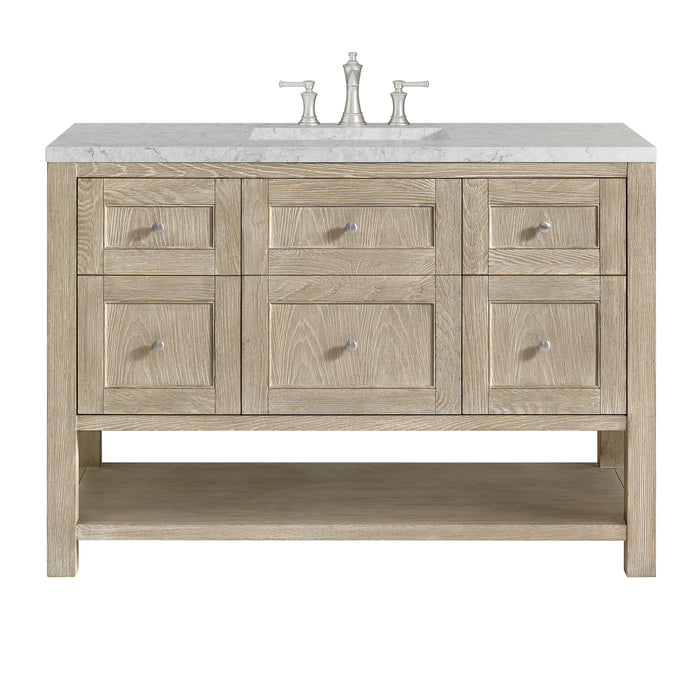 Breckenridge 48" Single Vanity, Smokey Celadon, w/ 3 CM Siberian Silestone Top w/FreePower Wireless Charger