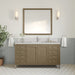 James Martin Chicago 60" Single Bathroom Vanity in Walnut Whisper, shown in a bathroom setting