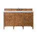 Brittany 60" Single Vanity Cabinet, Saddle Brown
