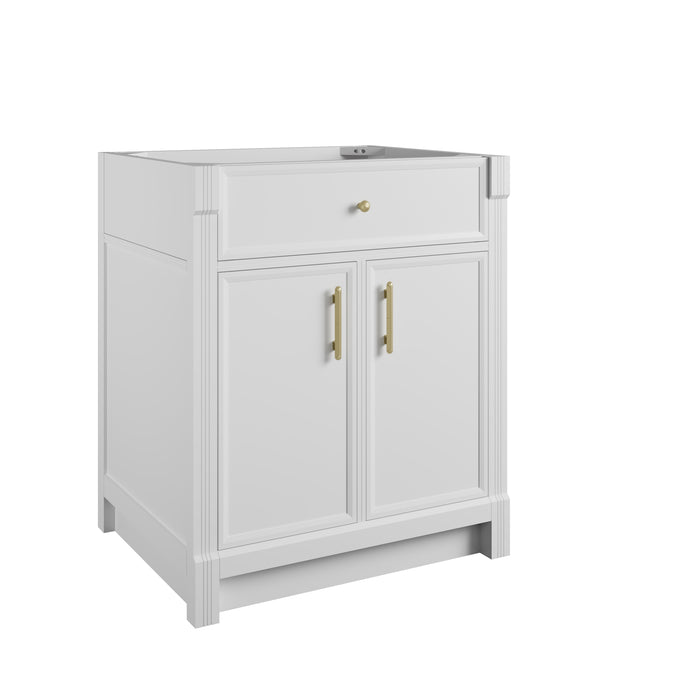 Bellshire 30" Single Vanity Cabinet, Bright White