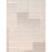 Pasargad Home Rodeo Collection Hand-Tufted Silver/Blue Bsilk & Wool Area Rug- 5' 0" X 8' 0" PCC-06 5X8
