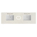 72" Double Top, 3CM Siberian Silestone w/ Sink & FreePower Wireless Charger