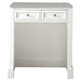 De Soto 30" Countertop Unit, Bright White w/ 3 CM Eternal Serena Silestone Top