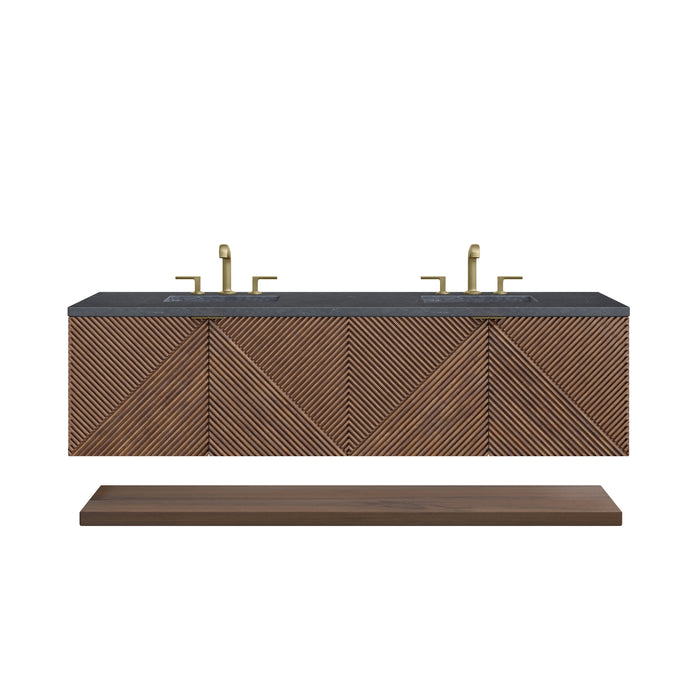Marcello 72" Double Vanity Cabinet, Chestnut