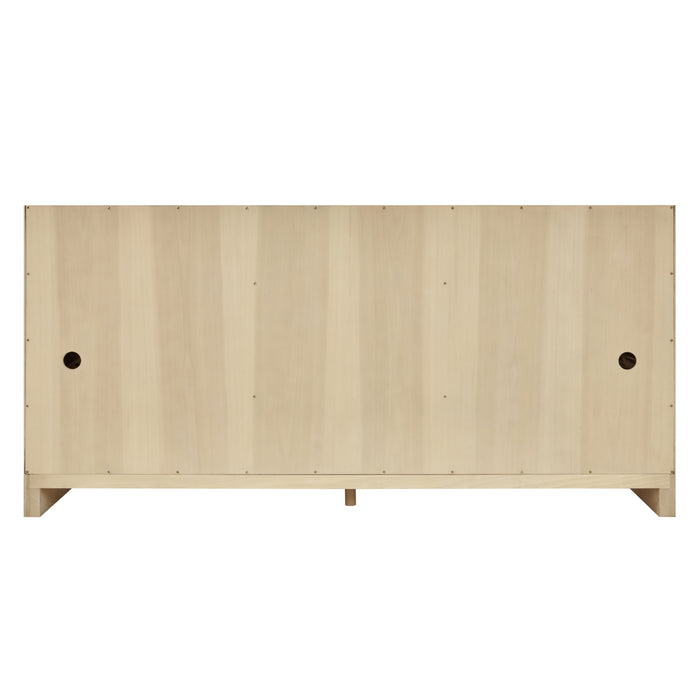 Gracyn 72" Double Vanity, Sable, w/ 3 CM Siberian Silestone Widespread Top