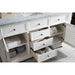 James Martin Vanities Savannah 60" Bright White Single Vanity