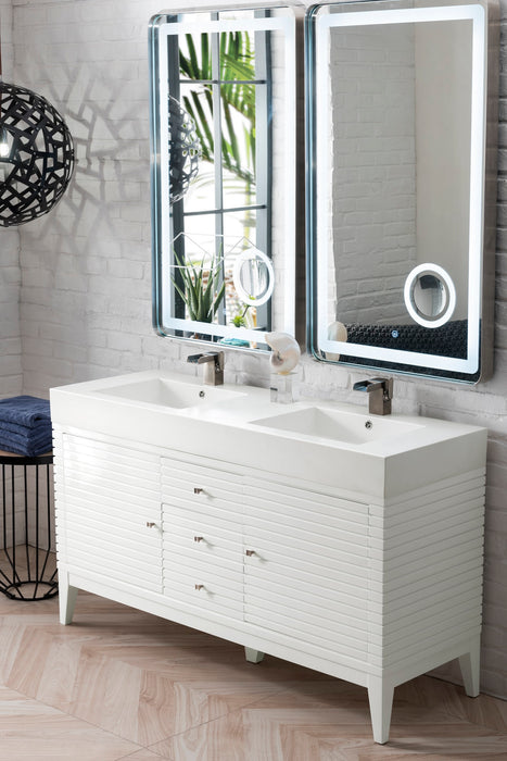 James Martin Linear 59" Double Bathroom Vanity