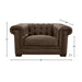 GTR Vienna Dark Brown Leather Armchair