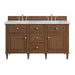 Lorelai 60" Double Vanity, Light Natural Oak w/ 3 CM Lime Delight Silestone Top