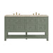 Breckenridge 60" Double Vanity, Bright White