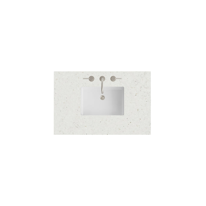 36" Single Top, 3 CM Lime Delight Silestone w/ Sink