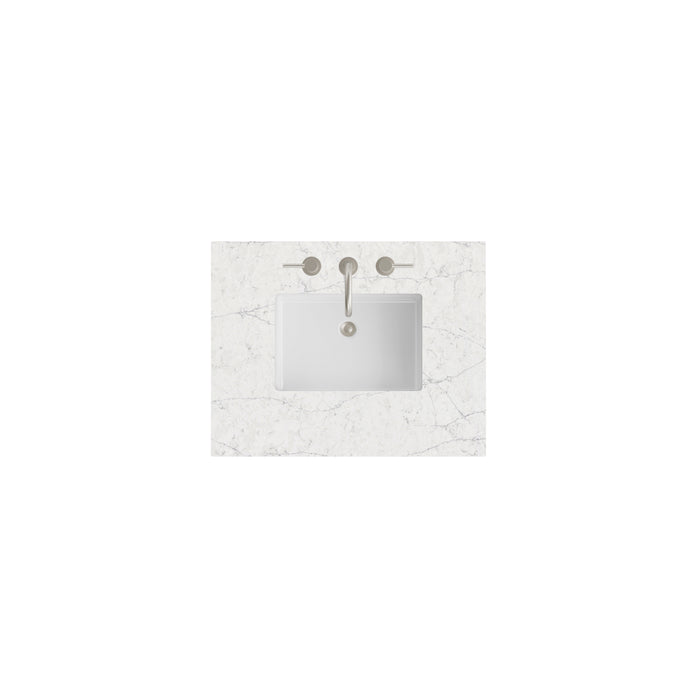 30" Single Top, 3 CM Eternal Jasmine Pearl Silestone w/ Sink