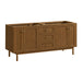 Laurent 72" Double Vanity Cabinet, Honey Oak