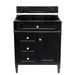 Brittany 30" Single Vanity Cabinet, Black Onyx