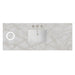 60" Single Top, 3 CM Victorian Silver Silestone w/ Sink & FreePower Wireless Charger