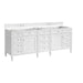 Brittany 84" Double Vanity, Bright White
