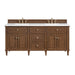 Lorelai 72" Double Vanity, Light Natural Oak, w/ 3 CM Tajnar Eclos Top w/FreePower Wireless Charger
