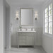 James Martin Brittany 36" Single Bathroom Vanity in Urban Gray, shown in a bathroom setting