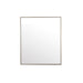 Rohe 36" Rectangular Mirror, Champagne Brass