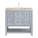 Breckenridge 36" Single Vanity, Serenity Blue, w/ 3 CM Tajnar Eclos Top