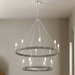 Elk Lighting Abaca Polished Nickel 14 Light Chandelier