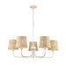 Elk Abaca Textured White 5 Light Chandelier 32457/5