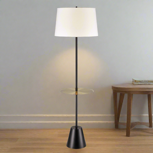 Elk Lighting Abberwick Matte Black LED 1 Light Floor Lamp