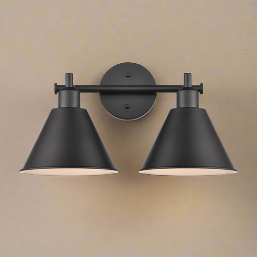 Elk Lighting Abbington Matte Black 2 Light Vanity Light 68271/2