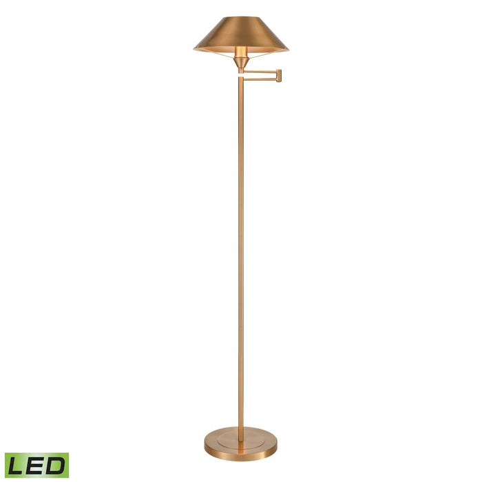 Elk Arcadia Aged Brass LED 1 Light Floor Lamp S0019-9604-LED