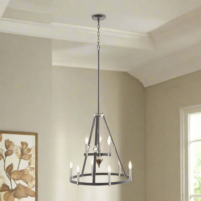 Elk Lighting Armstrong Grove Espresso 25'' Wide 9-Light Chandelier