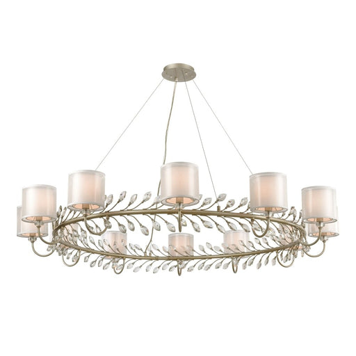 Elk Asbury Aged Silver 12 Light Chandelier 16287/12