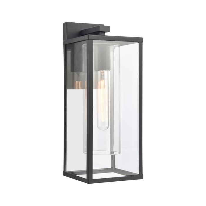 Elk Augusta Matte Black 1 Light Outdoor Wall Sconce 90011/1