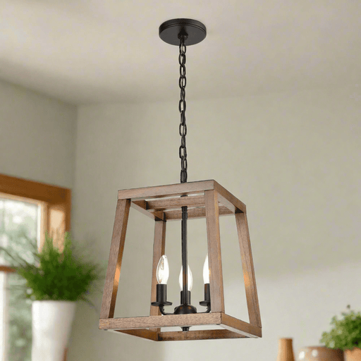 Elk Lighting Barrow Matte Black 12'' Wide 3-Light Chandelier