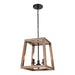 Elk Barrow Matte Black 3 Light Chandelier 81415/3