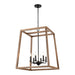 Elk Barrow Matte Black 6 Light Chandelier 81416/6